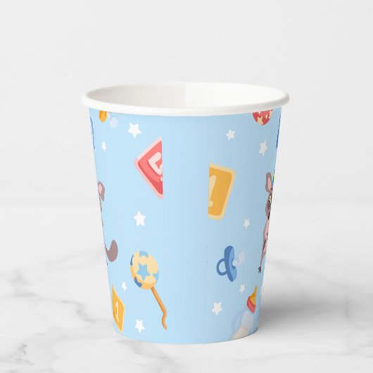 Akili en vrienden Baby shower Paper Cup Papieren Bekers (Links)
