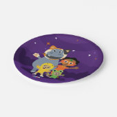 Akili en vrienden Halloween Papier Borden Papieren Bordje (Gekanteld)