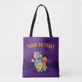 Akili en vrienden Trick or treat Canvas tas (Voorkant)