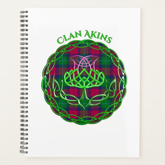 Akins Scottish Tartan Celtic Thistle (Devant)