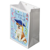 Akita Afstuderen Medium Cadeauzakje (Voorkant Gekanteld)