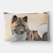 Akita Amerikaans Japans Inu Sable Schilderen Hond  Etui (Achterkant)
