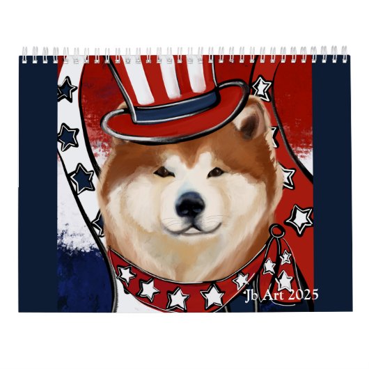 AKITA ART CALENDAR KALENDER (Achterkant)