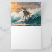 Akita Beach Surfing Schilderen Kaart (Binnen)