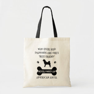 Akita beste vriend Two-Tone koffiemok Tote Bag