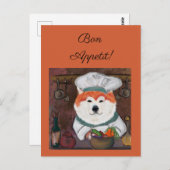 Akita     briefkaart (Voorkant / Achterkant)