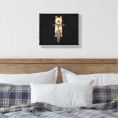 Akita canvas afdruk (Insitu (Slaapkamer))