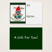 Akita Christmas Gifts Name Tags (Devant & derrière)