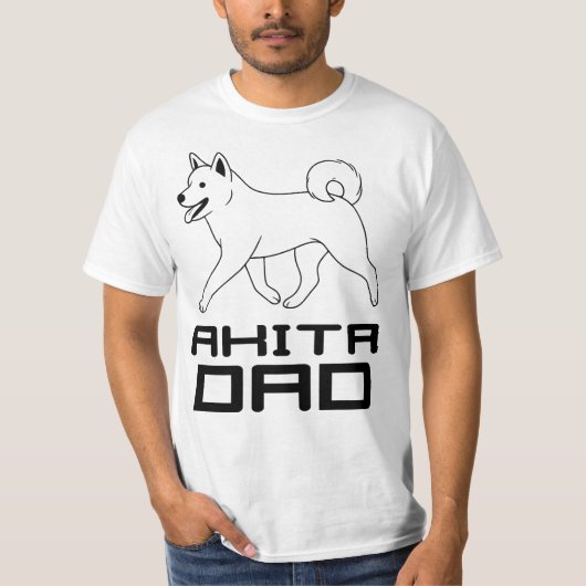 Akita Dad T-Shirt (Devant)