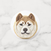 Akita Dog 3D geïnspireerd Confetti (Kleine voorkant)