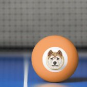 Akita Dog 3D geïnspireerd Pingpongballen (Net)