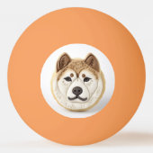Akita Dog 3D geïnspireerd Pingpongballen (Voorkant)