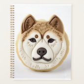 Akita Dog 3D geïnspireerd Planner (Voorkant)