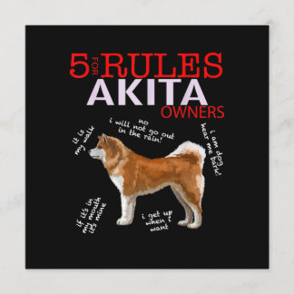 Akita Dog | 5 Regels Akita Dog Eigenaar Kaart