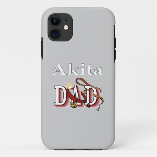 Akita Dog Dad Case-Mate iPhone Case (Achterkant)