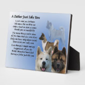 Akita Dog Father Poem Fotoplaat (Zijkant)
