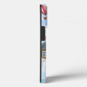 Akita Dog in het sneeuwkersthondenhuis Case-Mate iPhone Case (Achterkant / Rechts)