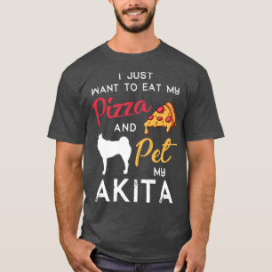 Akita Dog Pizza Lover, eigenaar van kerstfeest Gif T-shirt