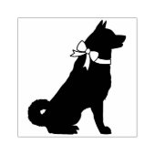 Akita Dog Puppy Rubberstempel (Afrduk)
