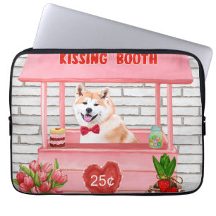 Akita Dog Valentijnsdag KissingBooth Laptop Sleeve