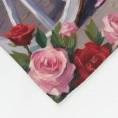 Akita Dog Valentine's Day Fleece Deken (Hoek)