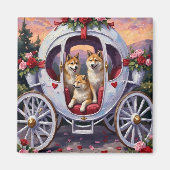 Akita Dog Valentine's Day Magneet (Voorkant)