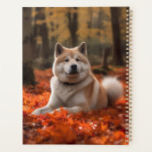 Akita en automne Feuilles automne s'inspire (Dos)