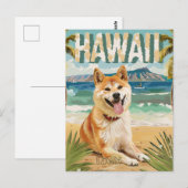 Akita Hawaii vakantie reizen Briefkaart (Voorkant / Achterkant)