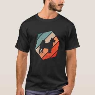 Akita Hexa Retro Akita Inu Akita Dog Eigenaar T-shirt