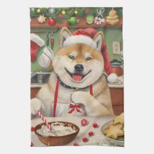 Akita Holiday Baking: Feestelijke Kerst Theedoek
