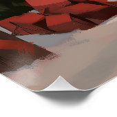 Akita Hond in Sneeuw Kerstmis Perfect Poster (Hoek)