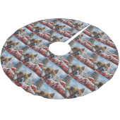 Akita Hond Kerstfeest Kerstboom Rok (Gekanteld)