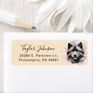 Akita-hond retouradreslabel etiket