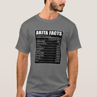 Akita Hondenliefhebber Akita Facts Akita Dog T-shirt