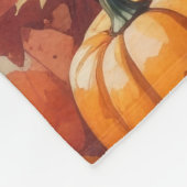 Akita in de herfst verlaat Thanksgiving kunst Fleece Deken (Hoek)