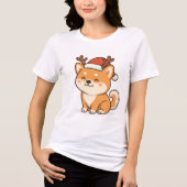 AKITA INU CHRISTMAS FUNNY T-Shirt (Voorkant)