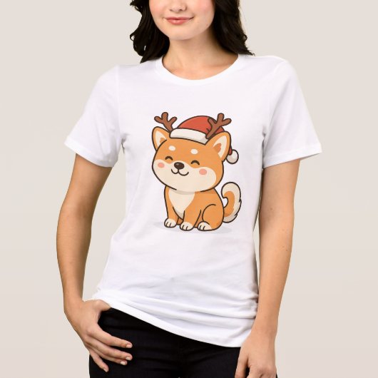AKITA INU CHRISTMAS FUNNY T-Shirt (Voorkant)