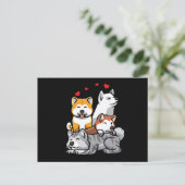 Akita Inu Dog Briefkaart (Staand voorkant)