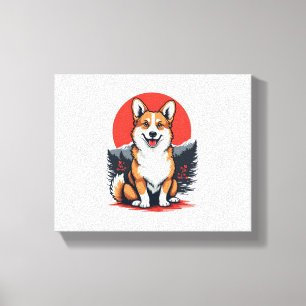 Akita Inu Dog Canvas Afdruk