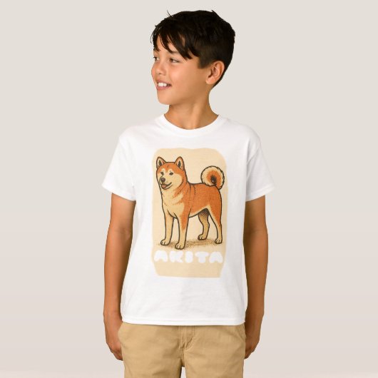 AKITA INU DOG FUNNY T-Shirt (Devant entier)