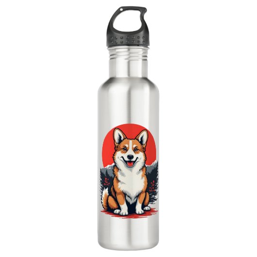 Akita Inu Dog Waterfles (Voorkant)