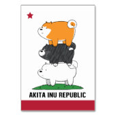 Akita Inu Kaart (Achterkant)