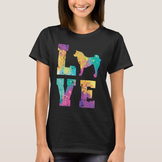 Akita Inu Love T-shirt (Voorkant)