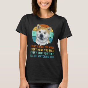 Akita Inu of Kuma Inu hond elke snack die je maakt T-shirt