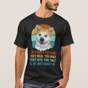 Akita Inu of Kuma Inu hond elke snack die je maakt T-shirt