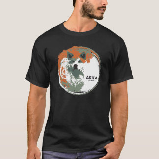 Akita inu-shirt met gezicht t-shirt