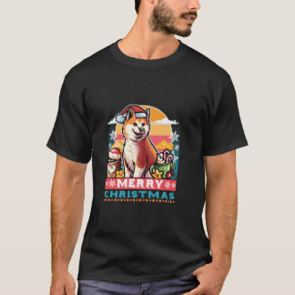 Akita Inu Sinterklaas Koffie Mok Vrolijk Kerstfees T-shirt