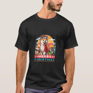 Akita Inu Sinterklaas Koffie Mok Vrolijk Kerstfees T-shirt