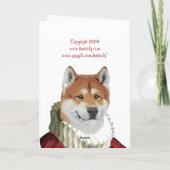 Akita, Joyeux anniversaire ! carte (Dos)