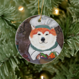 Akita Keramisch Ornament
